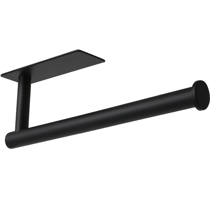 Theaoo Paper Towel Holder - under Cabinet Paper Towel Holder for Kitchen, Adhesive Paper Towel Roll Rack for Bathroom Towel, Wall Mounted Matte
