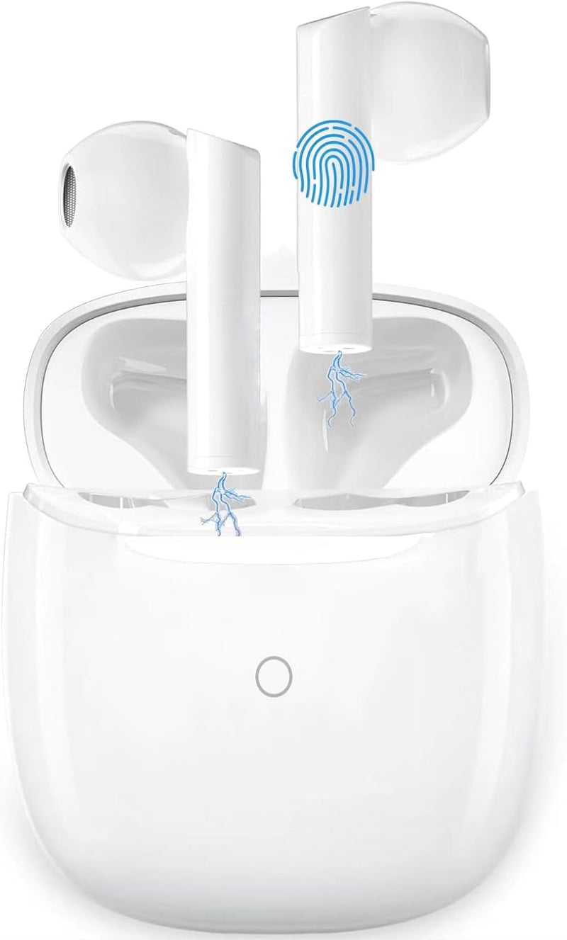 Wireless Earbuds, Bluetooth 5.3 in Ear Buds Light-Weight Headphones, IP7 Waterproof, 40H Playtime, Built-In 4 Mics Headset, Clear Calls Earphones