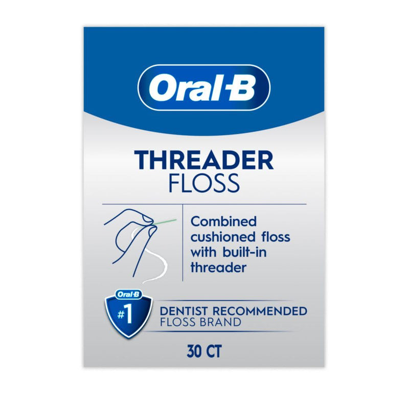 Oral-B Glide Pro-Health Dental Floss Threaders for Braces, 30 Count