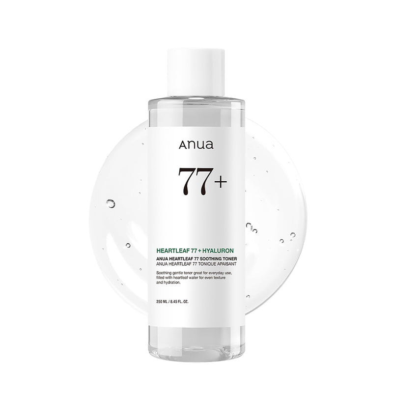 Anua Heartleaf 77 Soothing Toner I Ph 5.5 Trouble Care, Calming Skin, Refreshing, Hydrating, Purifying, Cruelty Free, Vegan,(250Ml / 8.45 Fl.Oz.)