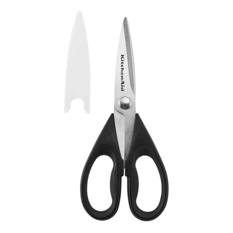 Kitchenaid All Purpose Kitchen Shears with Protective Sheath Durable Stainless Steel Scissors, Dishwasher Safe, Soft Grip Comfort Handle, 8.72