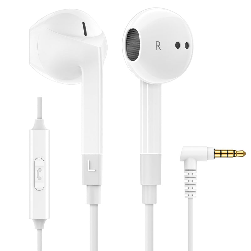LUDOS FEROX Wired Earbuds In-Ear Headphones, 5 Year Warranty, Earphones with Microphone, Noise Isolation Corded for 3.5Mm Jack Ear Buds for