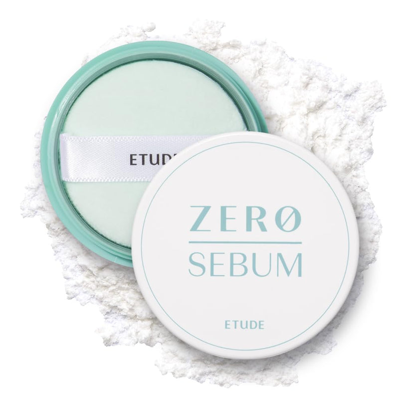 ETUDE Zero Sebum Drying Powder 4G (23AD) | Lightweight Oil Control No Sebum Loose Face Powder with 80% Mineral | Long Lasting for Setting or