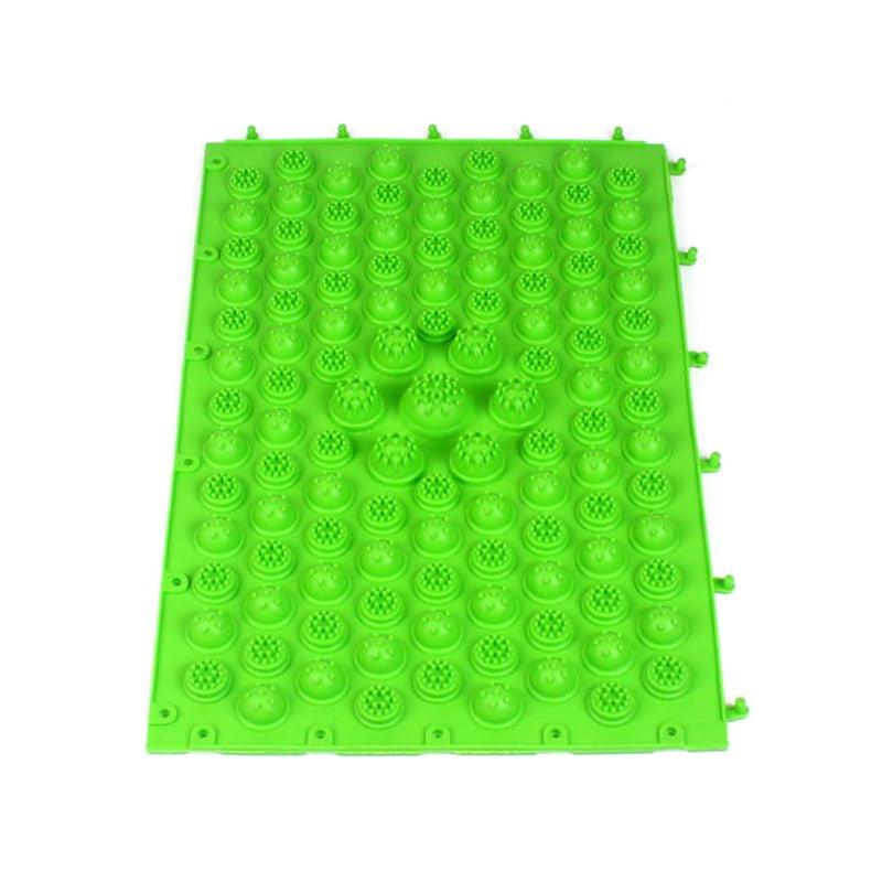 Foot Massage Acupressure Mat High Elasticity TPE Foot Massage Plate for Blood Circulation and Relief Portable for Office Workers and Seniors Green