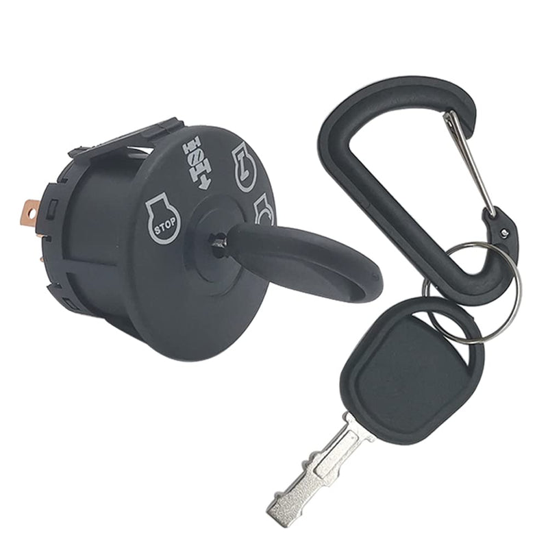 Starter Ignition Switch with Key 4-Position 7-Terminals Compatible with Husqvarna, AYP, Craftsman, Sears, Poulan Lawn Mower Rider Replace
