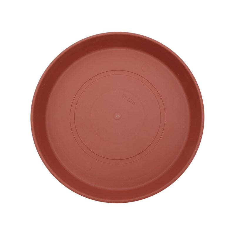 The HC Companies round Prima Flower Pot Saucers - Plastic Plant Saucer for Outdoors & Indoors - Traditional Plant Pot Trays for Water Drainage