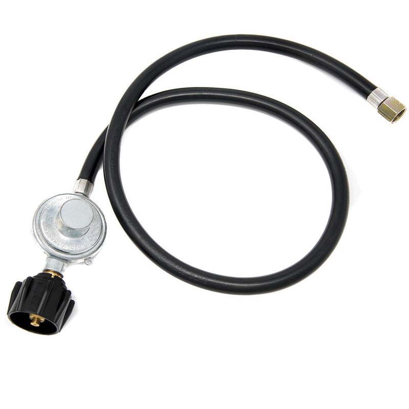 Gasone Propane Regulator 3 Feet Universal QCC1 Grill Replacement with 42 Inches Hose for Most LP Gas Grill, Heater and Fire Pit Table, 3/8" Female