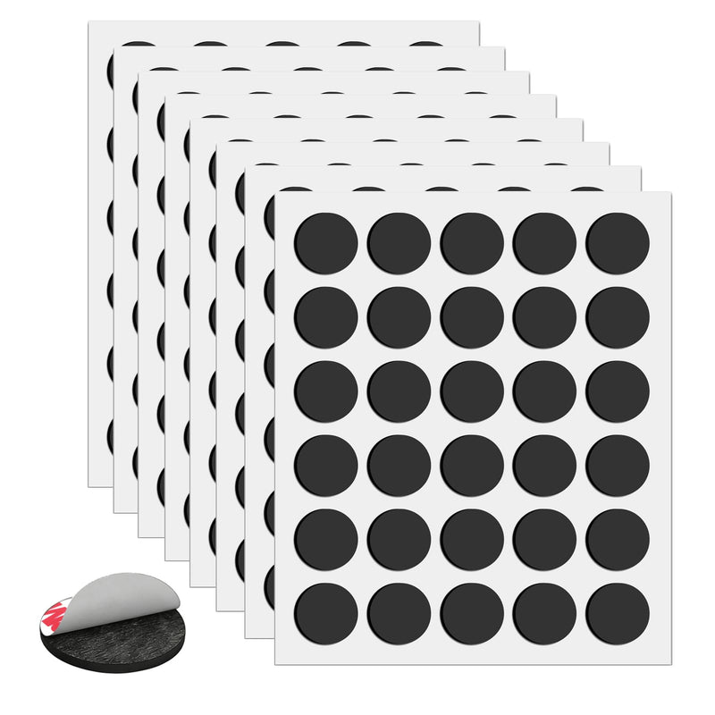 Round Magnets with Adhesive Backing, 240 Pieces Adhesive Circle Magnetic Tape (Diameter 0.8’’ x 0.08”) Anisotropy Magnets Dots for DIY Craft Art