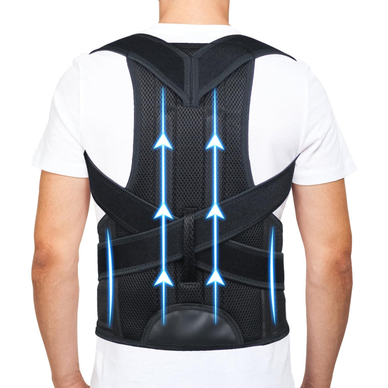 Back Brace Posture Corrector for Men and Women - Improve Posture, Lower Back and Waist Pain, Full Lumbar Support, Shoulder and Neck Stretcher,