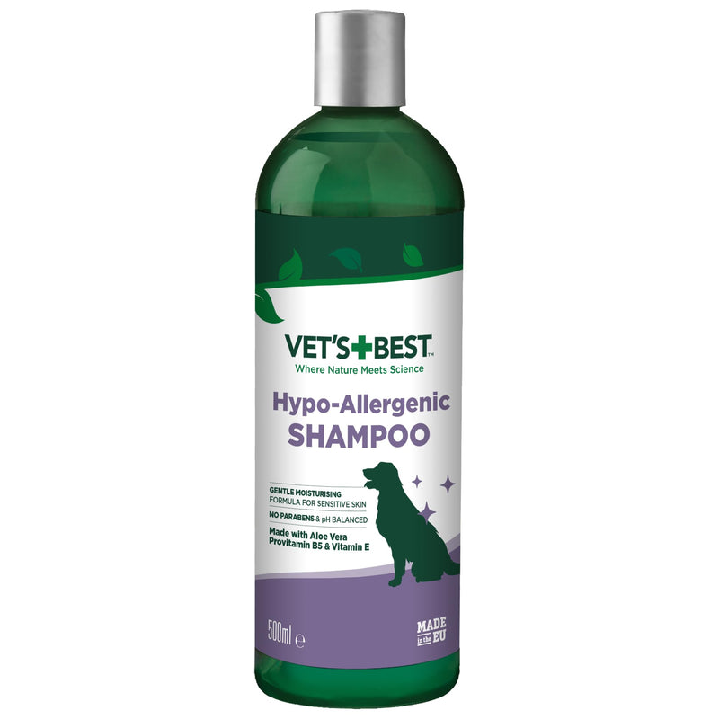 Vet'S Best Hypo-Allergenic Shampoo for Dogs | Dog Shampoo for Sensitive Skin | Relieves Discomfort from Dry, Itchy Skin | Cleans, Moisturizes, and