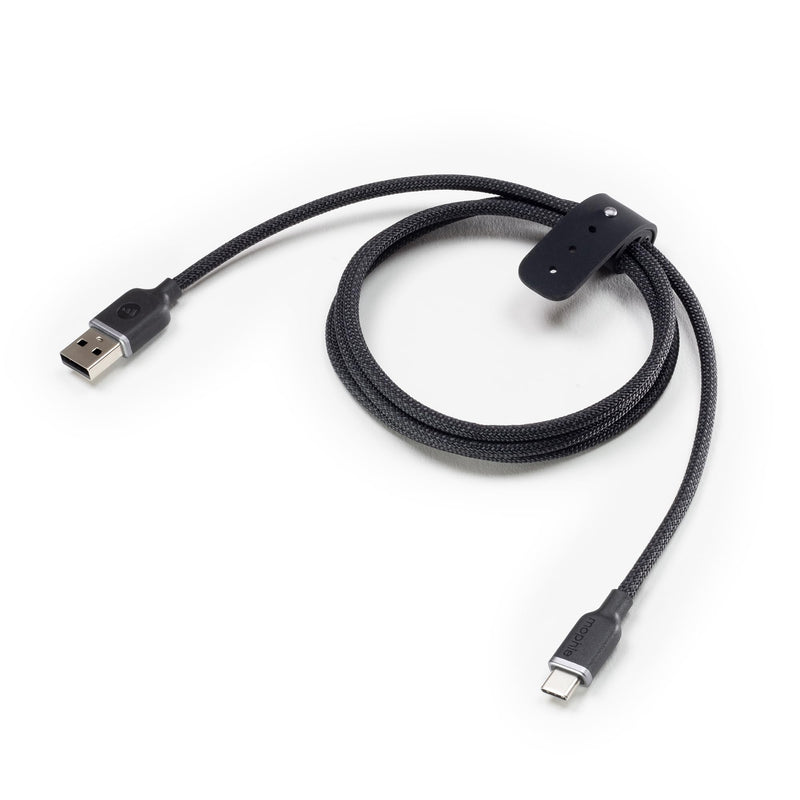 Mophie Charge Stream USB-A to USB-C 1M/3Ft Silicone Cable - Braided Enduraflex Design, 15W Fast Charge Compatible, & Ultra-Durable Build