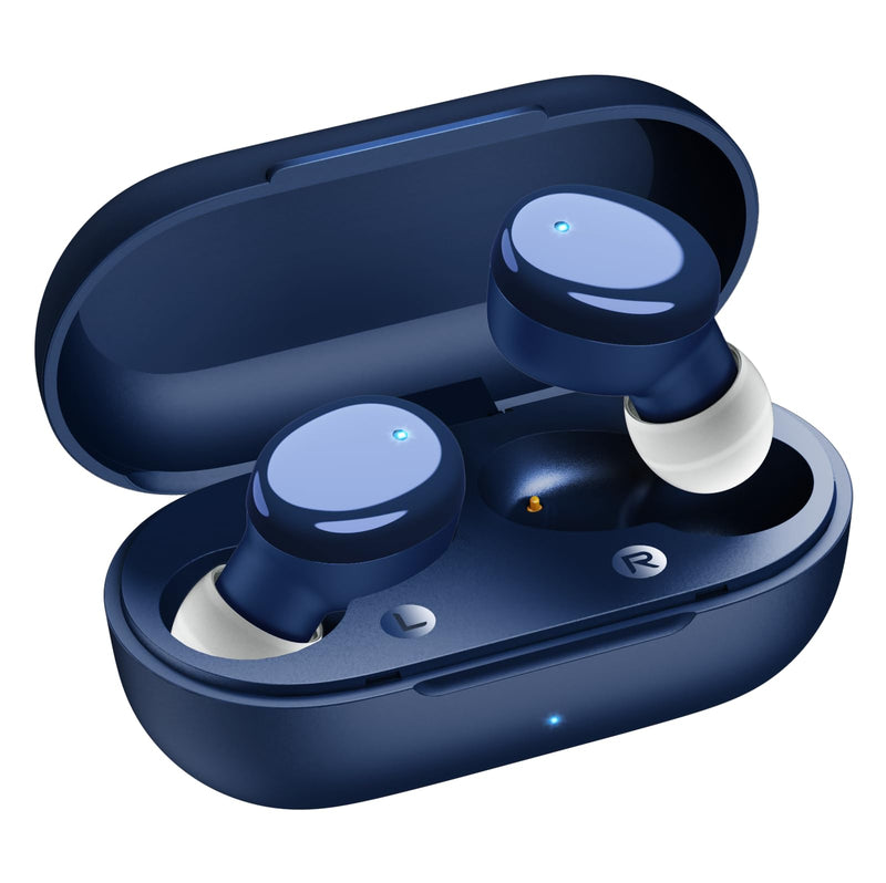 Wireless Earbuds In-Ear Headphones Bluetooth 5.3 with Built-In Mics Deep Bass Clear Call Ultralight Headsets up to 30H Play Time for Studying