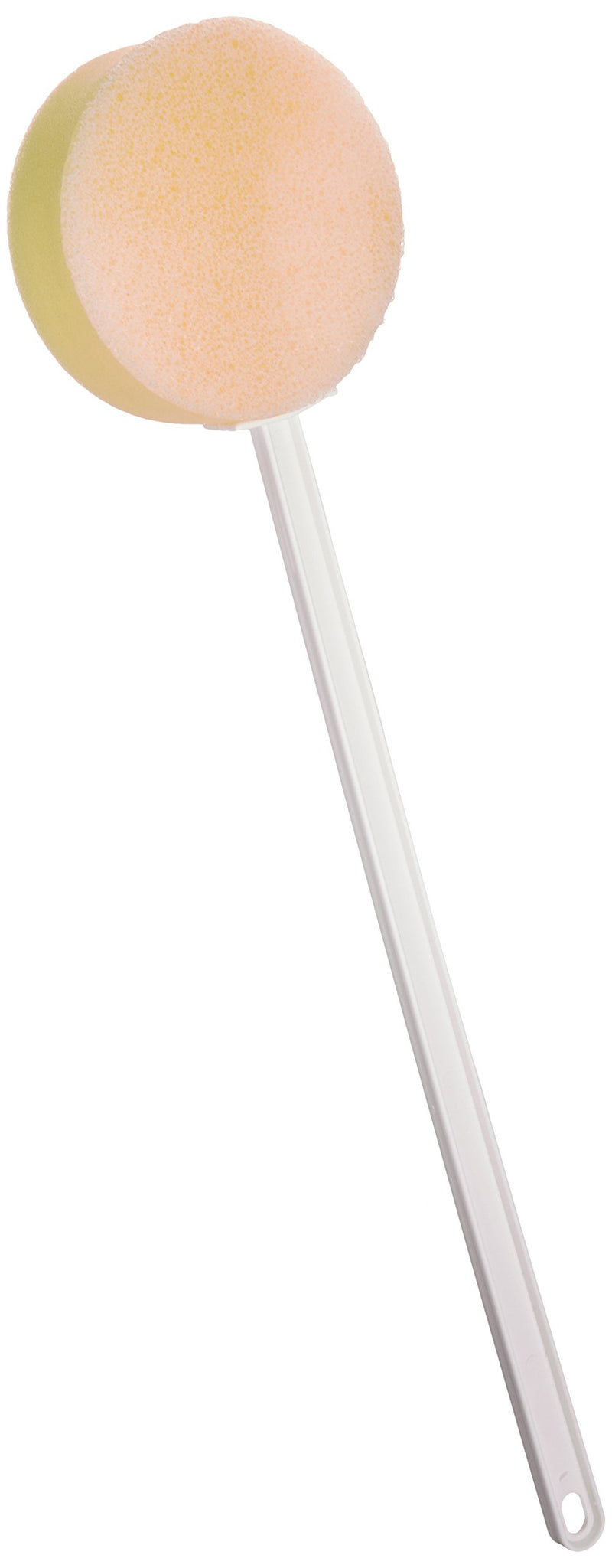 Sammons Preston Long Scrub Sponges, 22.5" Long Handled Washer & Scrubber Tool with Polyfoam round Sponge & Loofah on One Side, Bath & Shower