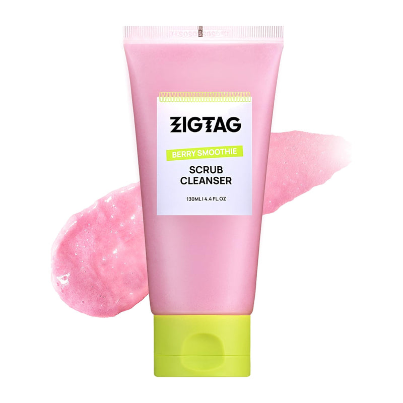 4-In-1 Konjac Jelly Face Cleanser â Gentle Daily Exfoliating, Deep Cleansing, Pore Care & Makeup Removal | Berry Smoothie Texture with Raspberry &