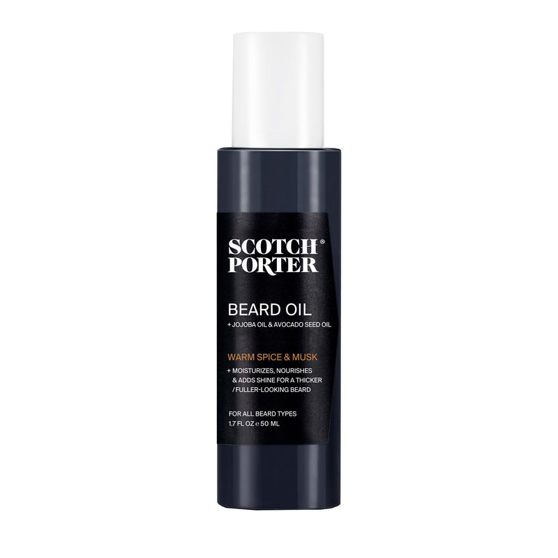 Scotch Porter Smoothing Beard Oil â Nourishing Oil Seals in Moisture & Smooths Flyaways for a Frizz-Free, Fuller/Healthier-Looking Beard with