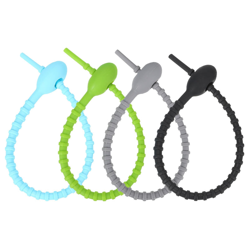 8Pcs Food Grade Ties Reusable Kitchen Food Binding Bands Multi Purpose Vegetable Ties Bag Clips Sealing Organizing