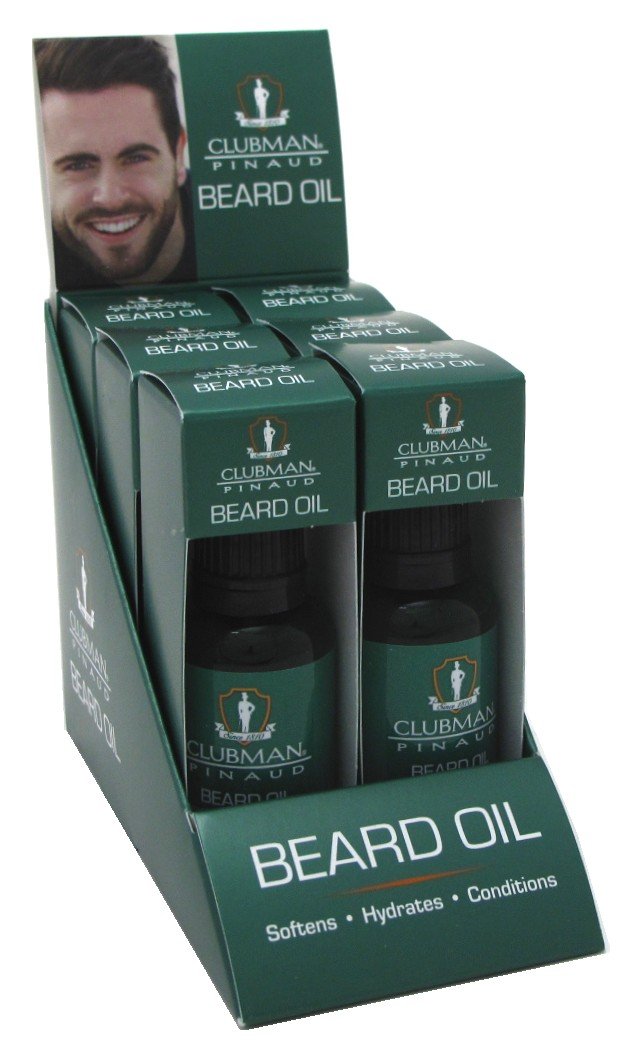 Clubman Beard Oil 1 Ounce (6 Pieces) Display (29Ml)