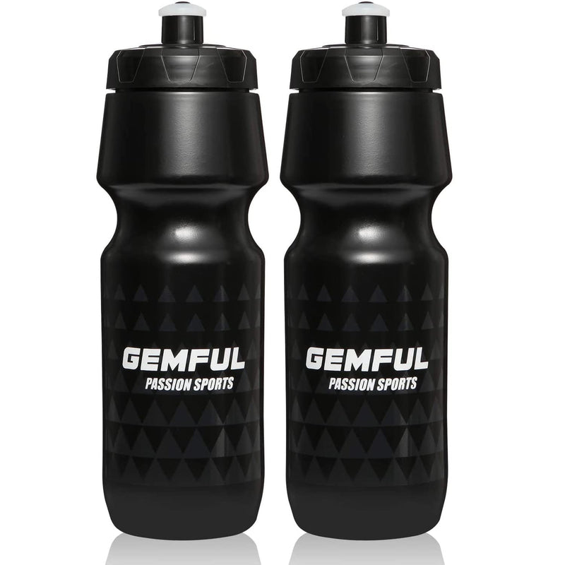 GEMFUL Bike Water Bottle BPA Free 750 Ml 2 Pack