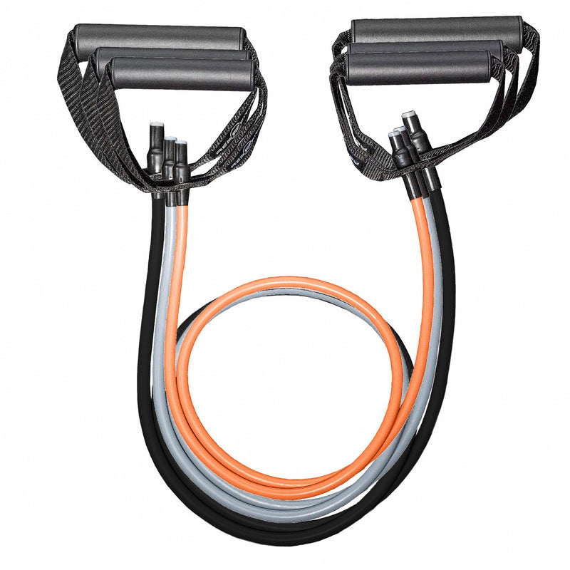 REP Fitness Tube Resistance Bands with Handles â Exercise Bands for Home Fitness Training and Strength Training