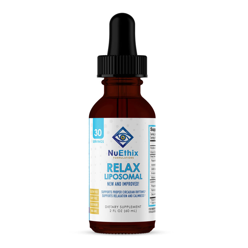 Nuethix Formulations Relax Liposomal Supplement Formula to Support Relaxation & Calm, 2 Fluid Ounces, 30 Servings