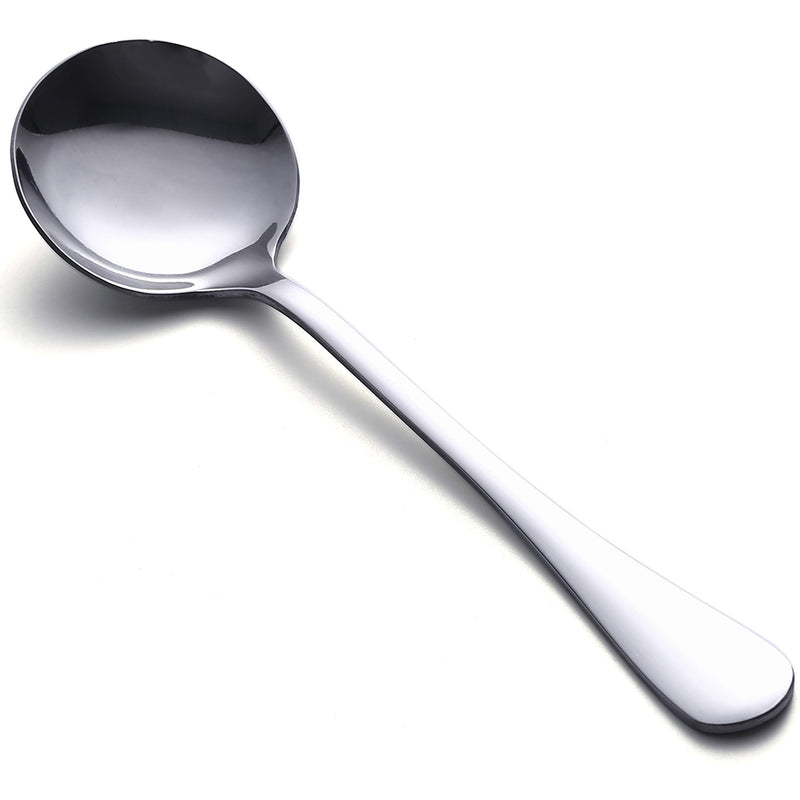 Soup Spoons, 8-Piece Stainless Steel Spoons Heavy-Weight Spoon Flatware