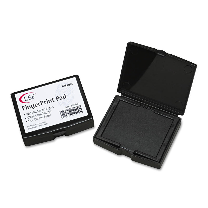 Lee Inkless Fingerprint Pad (S03027),Black,0.5" X 2.3" X 1.8