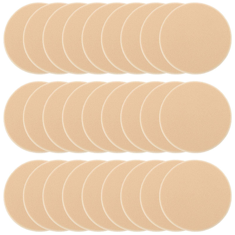 25 Pcs Women'S round Soft Makeup Beauty Eye Face Foundation Blender Facial Smooth Powder Puff Cosmetics Blush Applicators Sponges Use for Dry and Wet