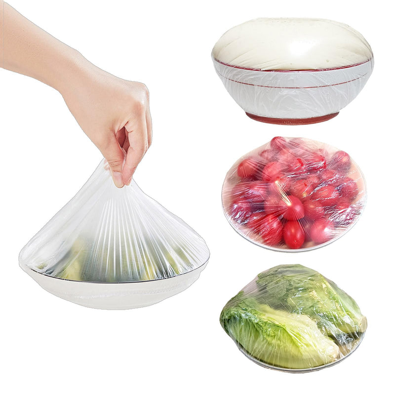 300Pcs Elastic Bowl/Basket Covers for Proofing,Shower Caps for Sourdough Bread Baking Supplies,Plastic Wrap for Food Fruit Vegetable