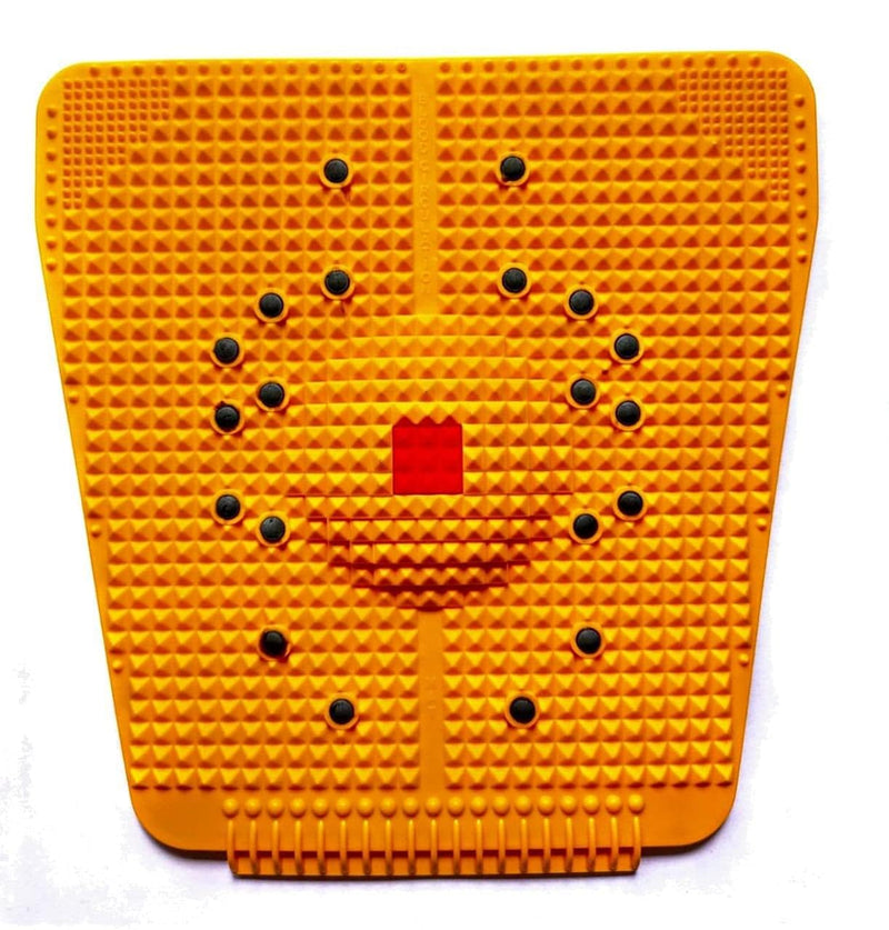 High Strength Plastic Acupressure Mat & Feet Massager Acupunctures Stress, Pain Relief Massager Tool for Blood Circulation in Human Body (Yellow),