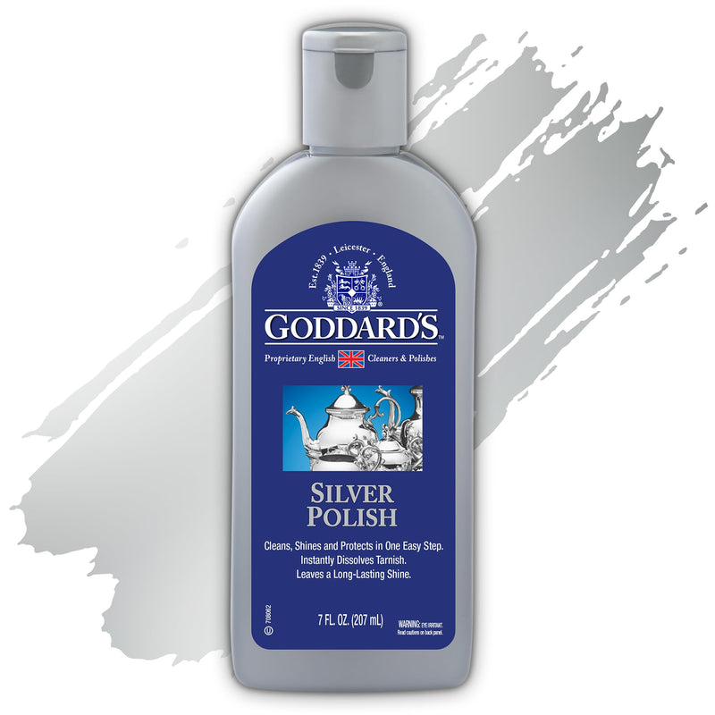 Goddard'S Silver Polish for Sterling Silver and Silver Plate, Liquid Cleaner and Polish for Silver Jewelry, Silverware, and Antiques - All-In-One