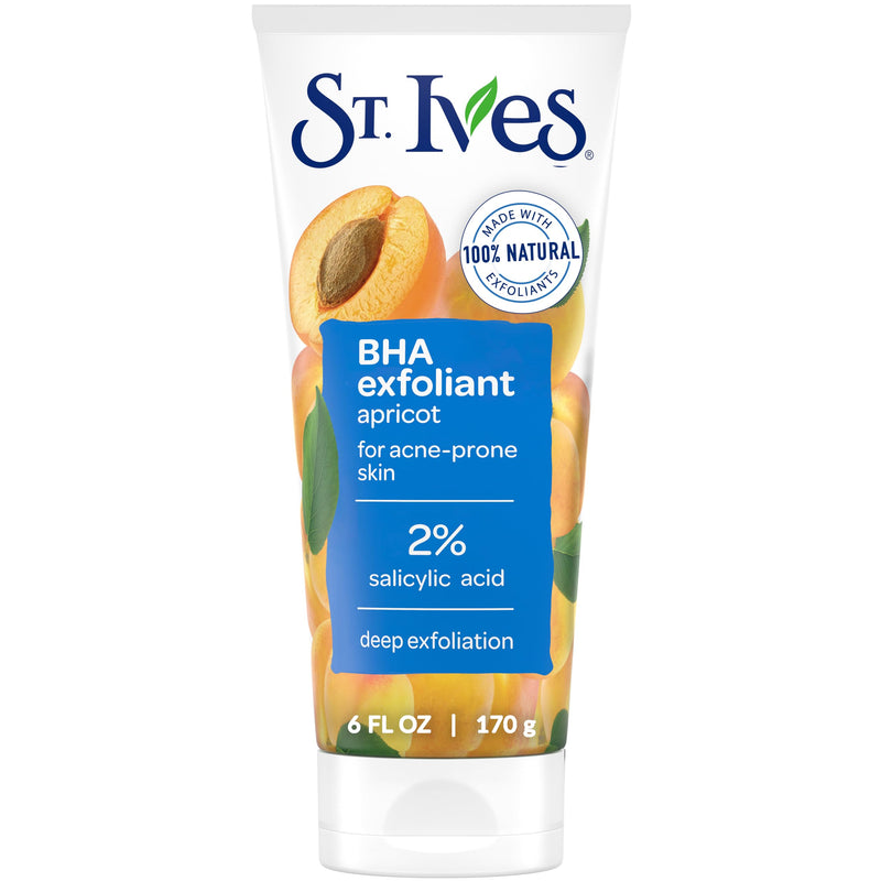 St. Ives Acne Control Face Scrub Deeply Exfoliates and Prevents Acne for Smooth, Glowing Skin Apricot Made with Oil-Free Salicylic Acid Acne
