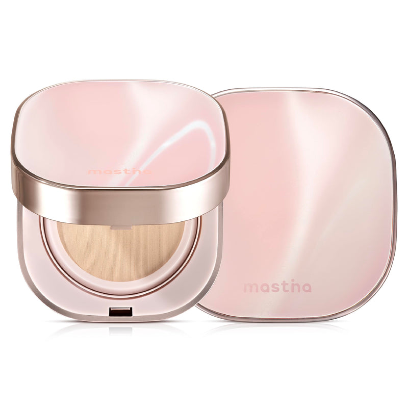 Mastina Natural Glow Cushion with Mastic Gum, 23 Color, 15G - Lightweight Foundation for Radiant and Hydrated Skin, Smooth Finish with No Greasy Shine