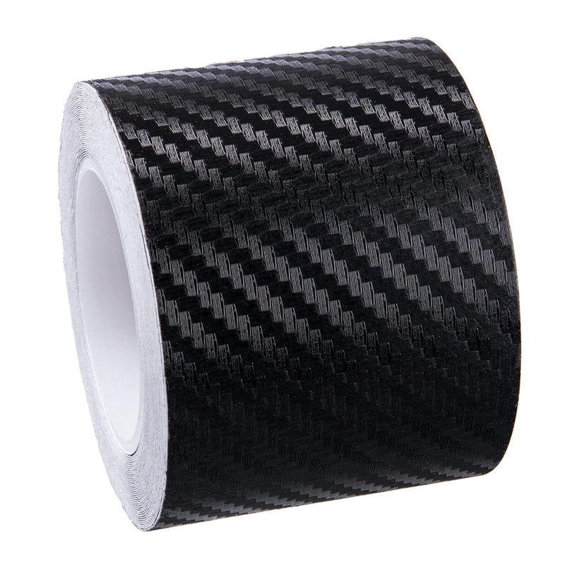 Carbon Fibre Detailing Vinyl Wrap Tape Roll DIY for Black Out Chrome Delete Window Trim Door Trim (2" X 30Ft)