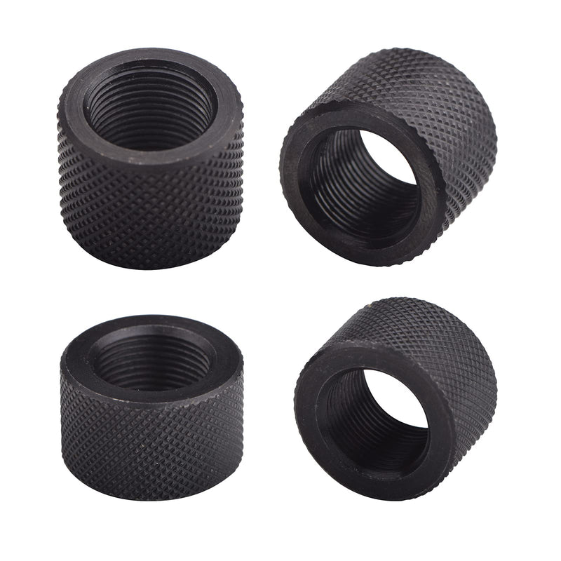 Jingzan 4 Pack 1/2 X 28 & 5/8 X 24 Thread Protector Steel for .22LR .223 5.56 & .308 LR308