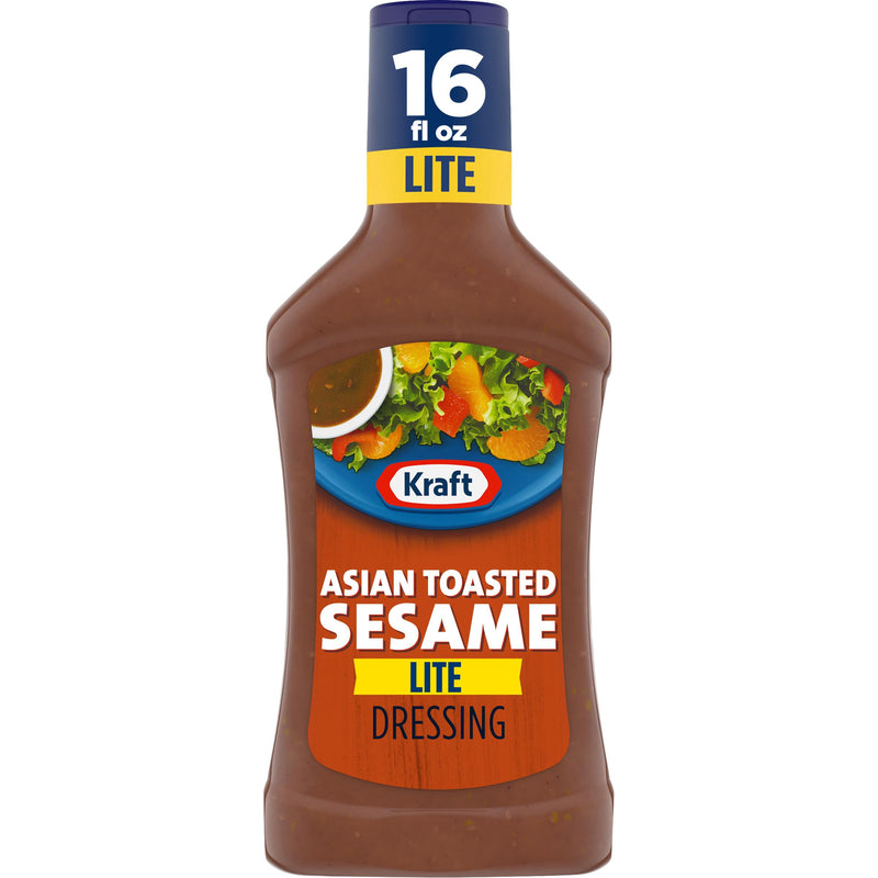 Kraft Reduced Fat Asian Toasted Sesame Dressing, 16 Fl Oz Bottle