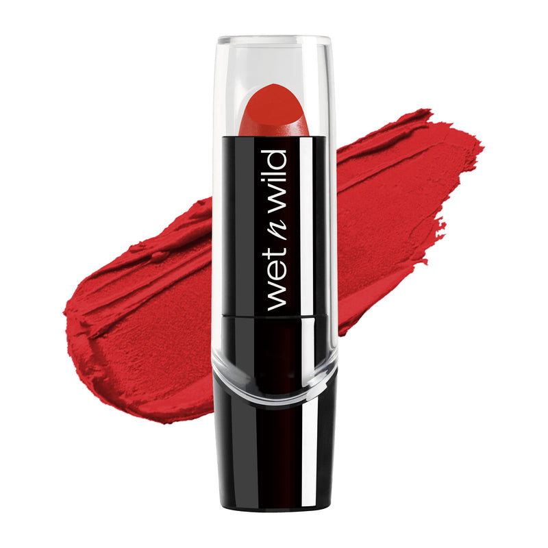 Wet N Wild Silk Finish Lipstick, Hydrating Rich Buildable Lip Color, Formulated with Vitamins A,E, & Macadamia for Ultimate Hydration,