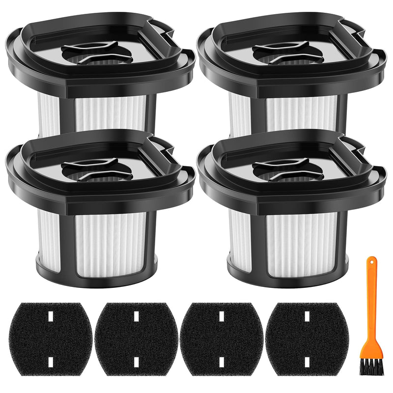 4 Pack 2284W Vacuum Replacement Filter for Bissell Pet Hair Eraser Filter Hand Vacuum 2284W 2390 2389 2390A, Compare to Parts # 1614212 1614203