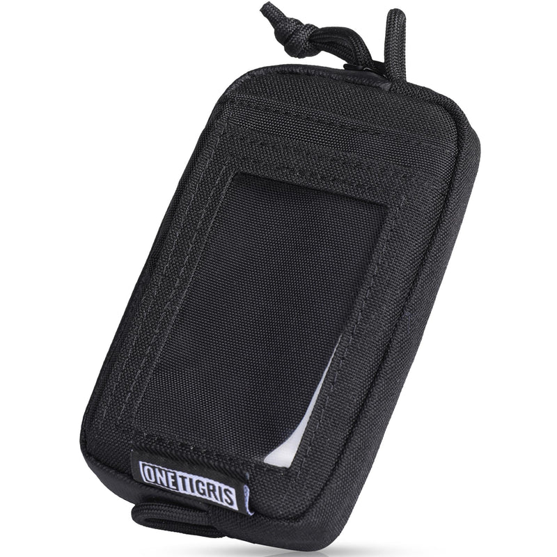 ONETIGRIS Front Pocket Wallet with Zippers Small Coin Purse Tactical Wallet Nylon Minimalist Wallet for Men Women, Brown Dimensions: