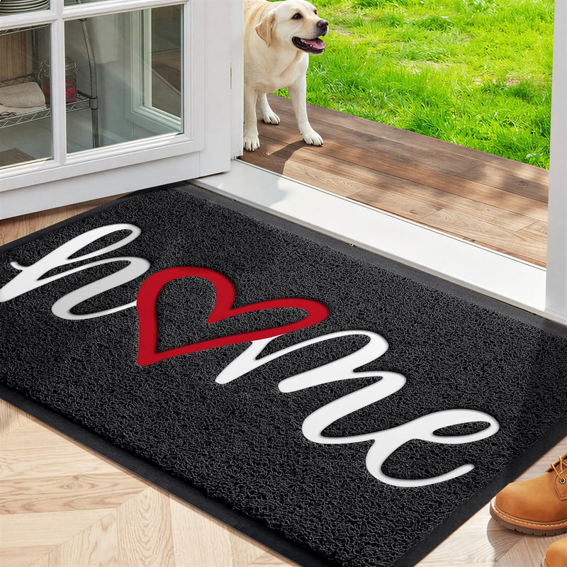Door Mat Home Welcome Mats Outdoor and Indoor, Heavy-Duty Low-Profile Non-Slip Front Welcome Mat for Home Entrance, outside Entry, Yard, Floor,