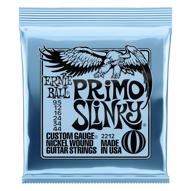 Ernie Ball Primo Slinky Nickel Wound Electric Guitar Strings, 9.5-44 Gauge (P02212)