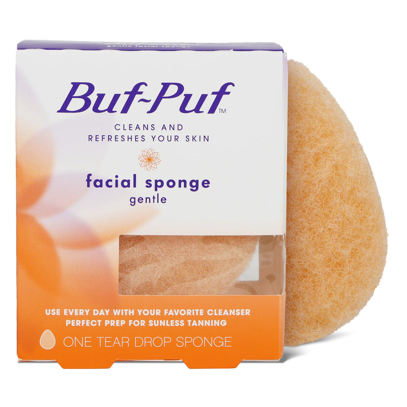 Buf-Puf Gentle Facial Sponge, Dermatologist Developed, Removes Deep down Dirt & Makeup That Causes Breakouts and Blackheads, Reusable,