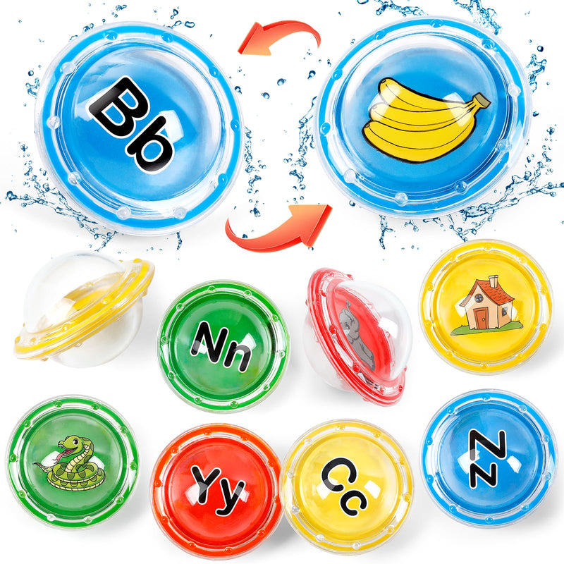 UFO Toddler Bath Toys Floating Pool Toys, Shower Bathtub Alphabet Learning ABC Letters Game, Baby Water Pool Swimming Toys, Educational Learning