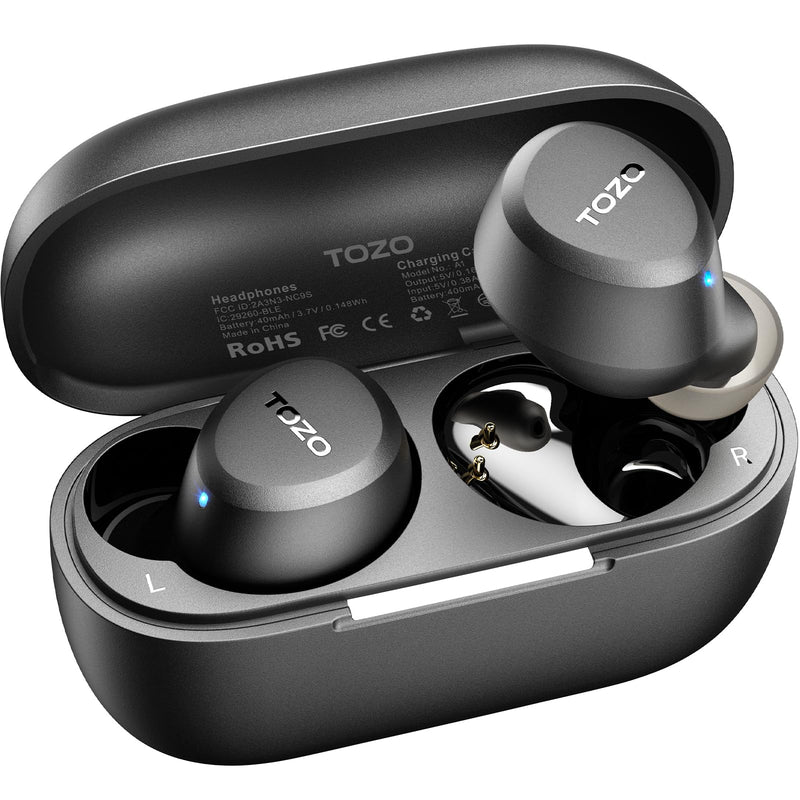TOZO A1 Wireless Earbuds Bluetooth 5.3 Light Weight in Ear IPX5 Waterproof Headphones 2 Mic for AI Calls, Immersive Premium Sound Bass Headset