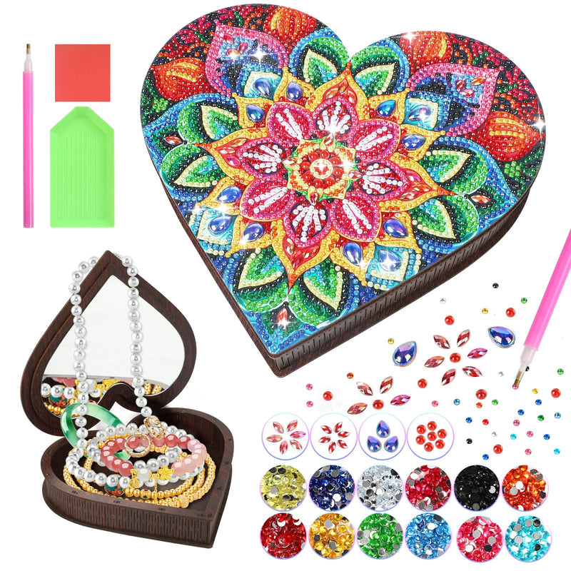 Diakud Gifts for 6 7 8 9 10 11 12 Year Old Girls, Diamond Art Kits Arts and Crafts for Kids Ages 8-12 Toys for Girls 10-12 Years Old Jewellery Box