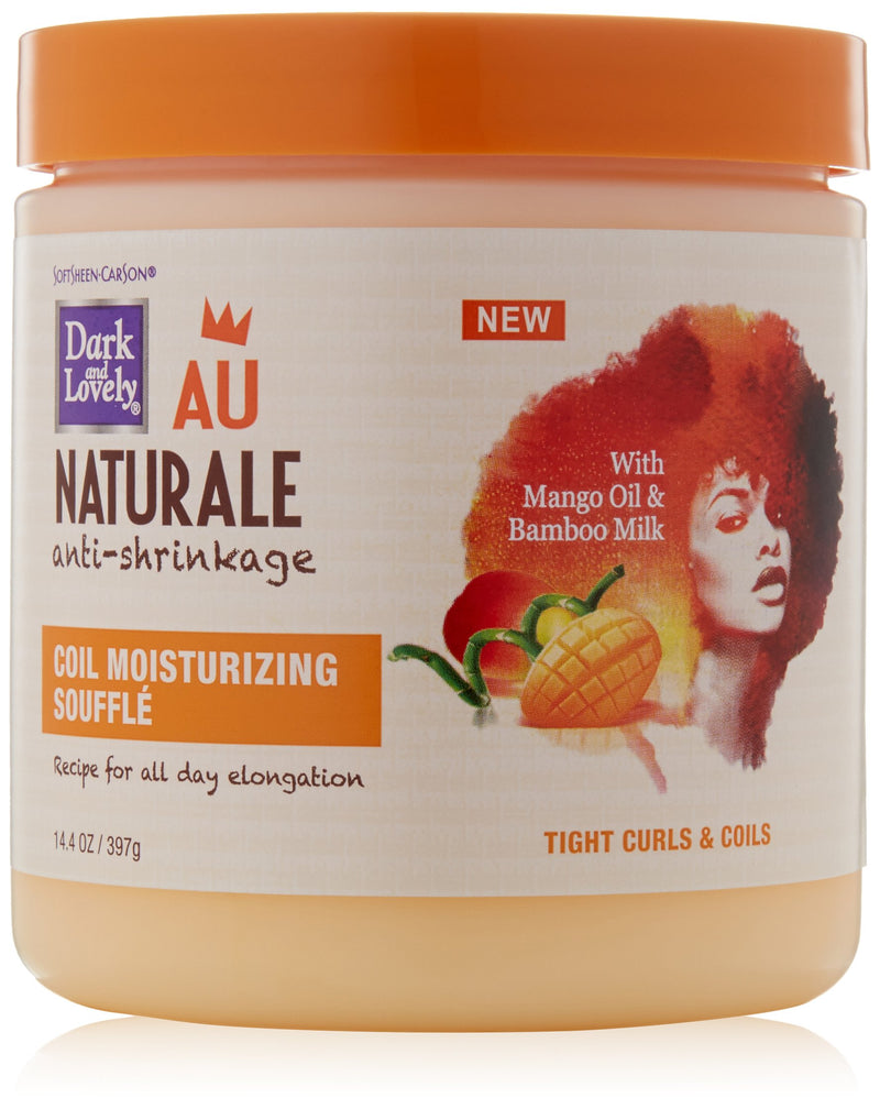 Softsheen-Carson Dark and Lovely Au Naturale Curly Hair Products, Coil Moisturizing Souffle, Mango Oil & Bamboo Milk, Defines and Softens Tight