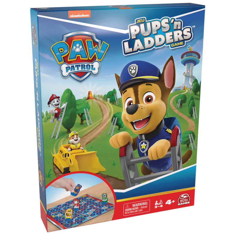 Spin Master Games, PAW Patrol Pups âN Ladders Game, PAW Patrol Toys, Classic Activity Toy, for Kids & Family, 2-4 Players, for Ages 4 & Up