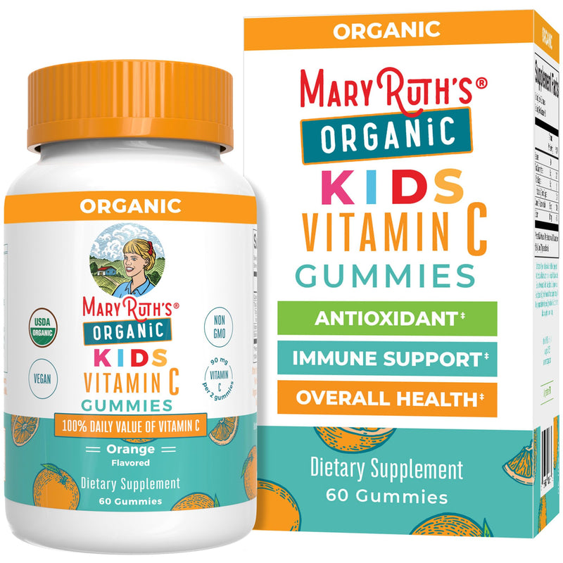 Maryruth Organics Kids Vitamin C Gummies | Supplement for Immune Support & Overall Health | Vitamin C for Kids Ages 4+ | USDA Organic | Vegan |