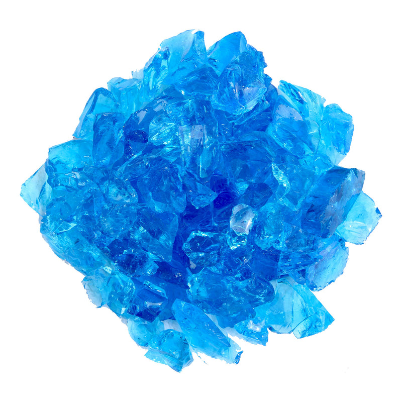 Hiland RGLASS-TRQ Pit Fire Glass I N Turquoise, Extreme Tempature Rating, Good for Propane or Natural Gas, 10 Pounds, 10 Lb