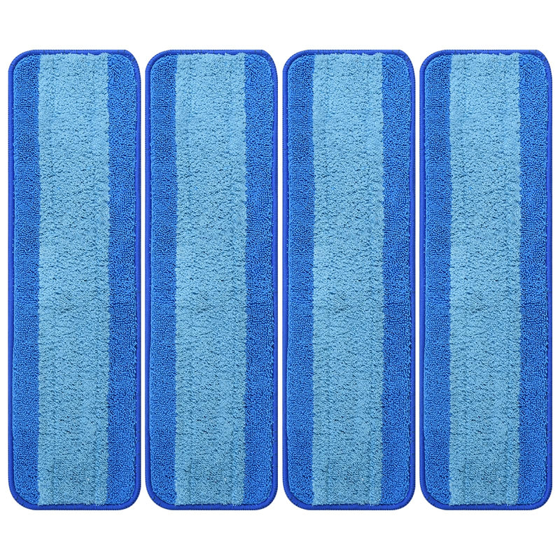 4 Pack Microfiber Cleaning Pad for Bona Mop, Reusable Spray Mop Pads Refills for Multi-Surface Floors, Washable Microfiber Mop Replacement Heads