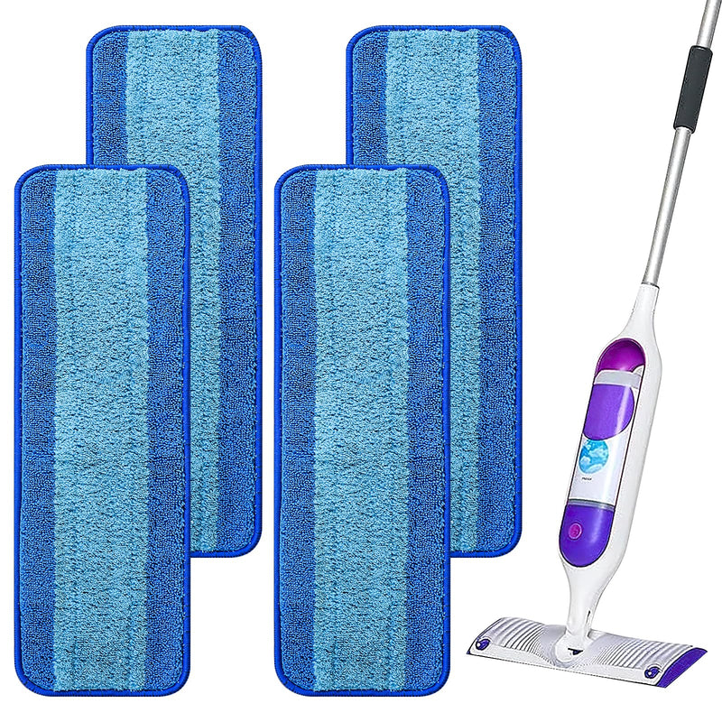 4 Pack Reusable Pads Refills for Swiffer Power Mop, Power Mop Refills for Swiffer Powermop, Cleaning Stubborn Debris from Wooden Floors